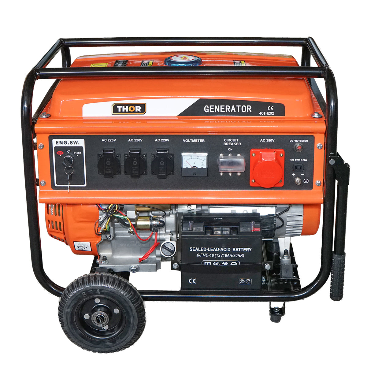 Gasoline electric generator 220-380V 7.2KW 50Hz THOR